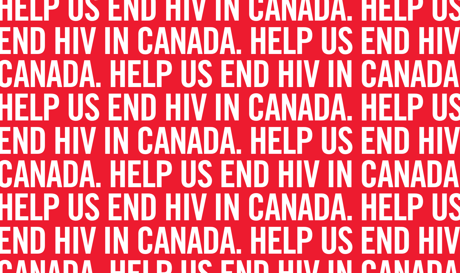 help us end hiv in canada