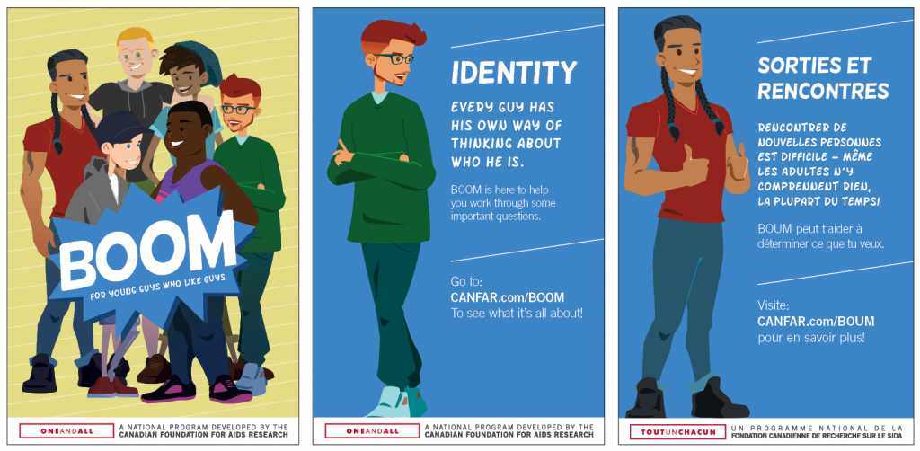 Bilingual, youth-friendly postcards which provide resources for identity, sex and relationships, and mental health.