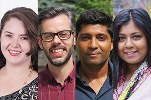 New CANFAR hires Chantal Penrose, Kevin Hollett, Logan Thayalan, Nikita Chowdhury.