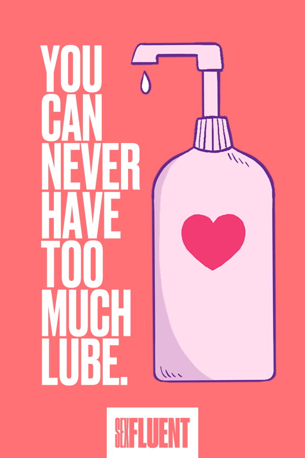 Sexfluent x CATIE You Can Never Have Too Much Lube Postcard (English)